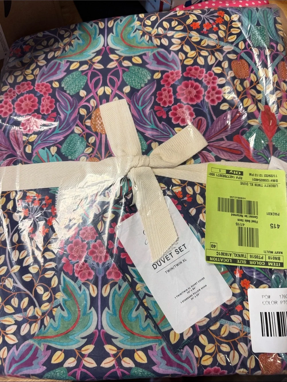 New! J Crew Limited-edition twin XL duvet set Liberty® Elm House #XN